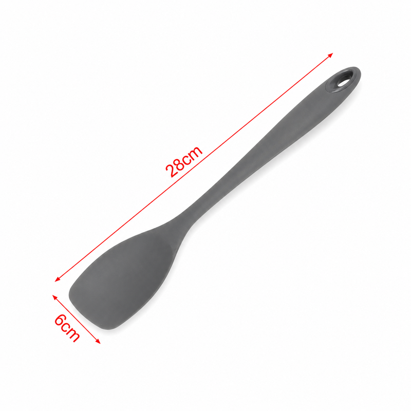Spatulă pentru amestecare și preparare, din silicon, 6 x 28 cm, FLEXI