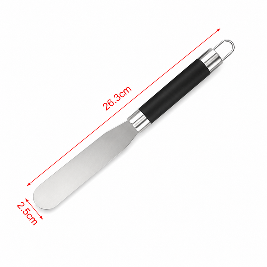 Spatulă pentru patiserie, din inox, cu mâner soft-touch, 2,5 x 26,3 cm, SELECT