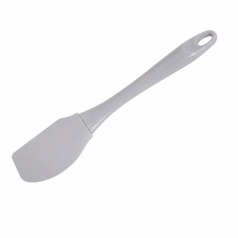 Spatulă curbată pentru patiserie, din silicon, cu mâner din eco plastic, 5 x 24cm, FLEXI