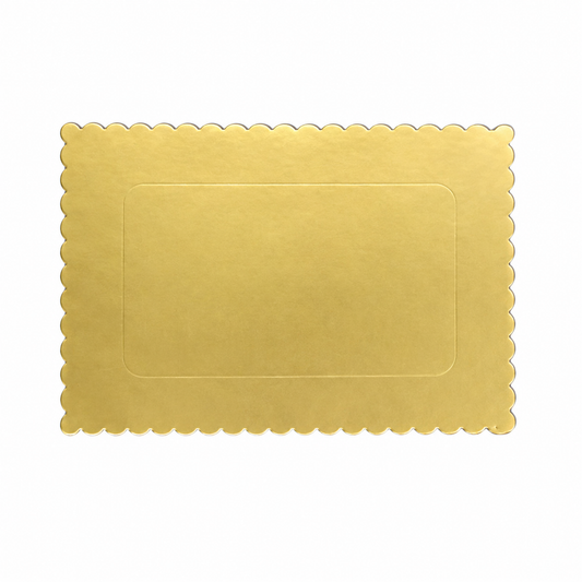 Suport dreptunghiular pentru tort, din carton alimentar laminat, 15 x 25 cm