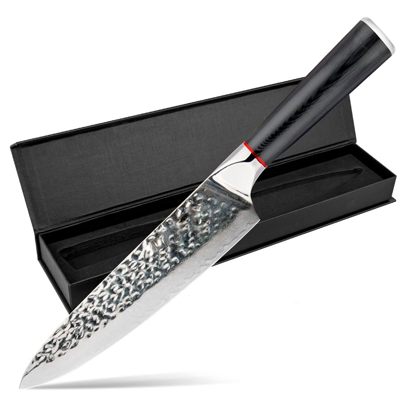 Cuțit profesional HOCHO Chef, Damascus M HRC 60, mâner G10 – imagine produs 5