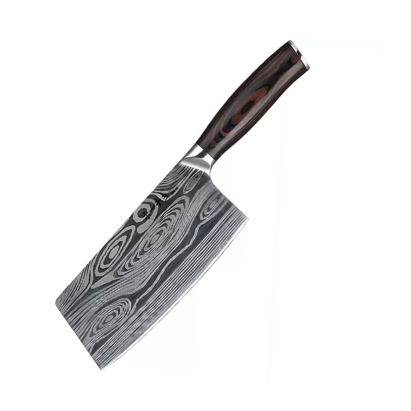Cuțit profesional HOCHO Satâr, oțel japonez HRC 60 călire laser, mâner Deluxe Pakka