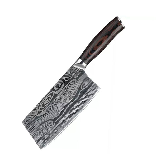 Cuțit profesional HOCHO Satâr, oțel japonez HRC 60 călire laser, mâner Deluxe Pakka