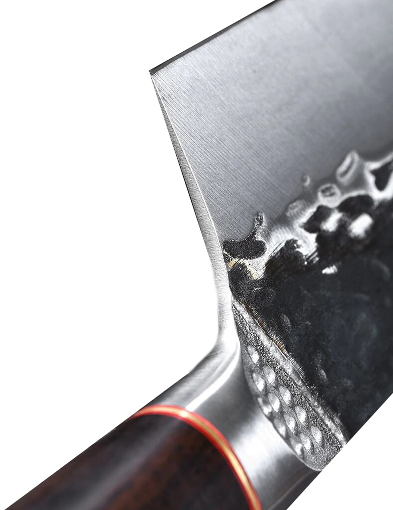 Cuțit profesional HOCHO Bunka seria Brutus, oțel japonez HRC 60 călire manuală, mâner Deluxe Pakka – imagine produs 3