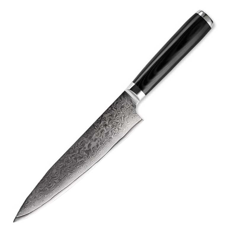 Cuțit profesional HOCHO Chef, Damascus HRC 60, mâner G10
