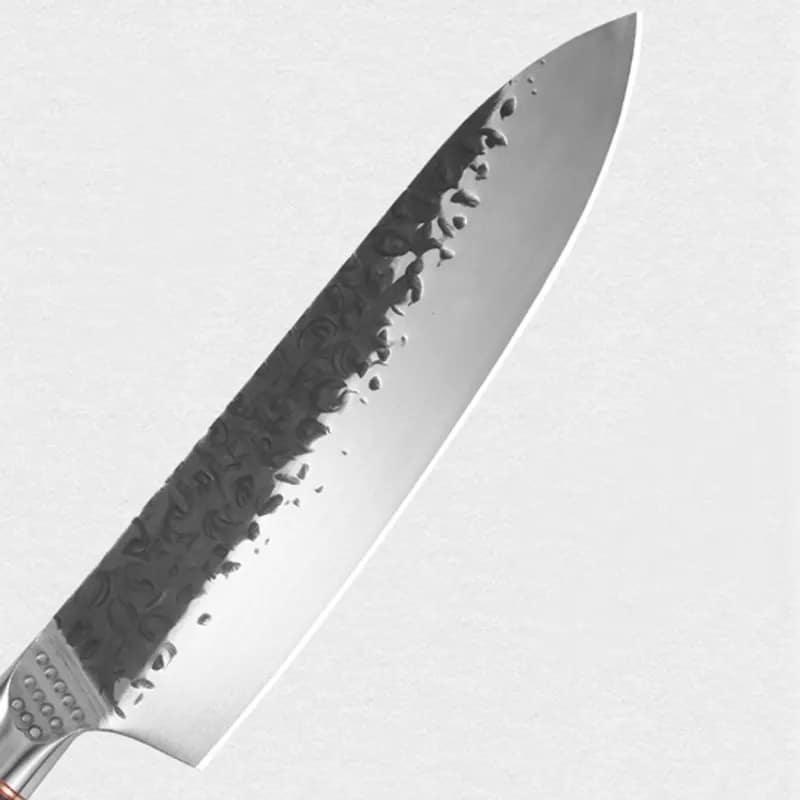 Cuțit profesional HOCHO Chef seria Brutus, oțel japonez HRC 60 călire manuală, mâner Deluxe Pakka – imagine produs 3