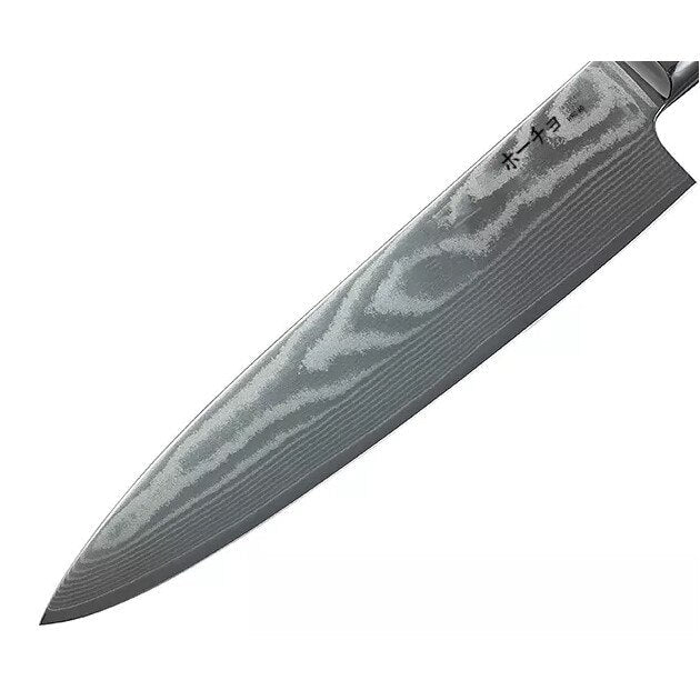 Cuțit profesional JP GYUTO, oțel carbonificat japonez HRC 60 călire laser, mâner Deluxe Pakka – imagine produs 3
